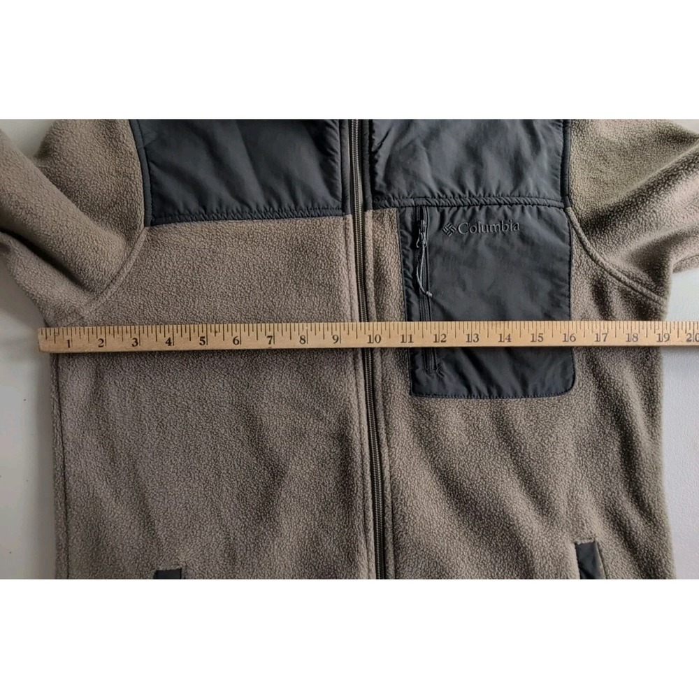 Columbia Granite Mountain Solid Overlay Full Zip Mens Jacket Brown/Tan & Gray XS - Picture 6 of 10